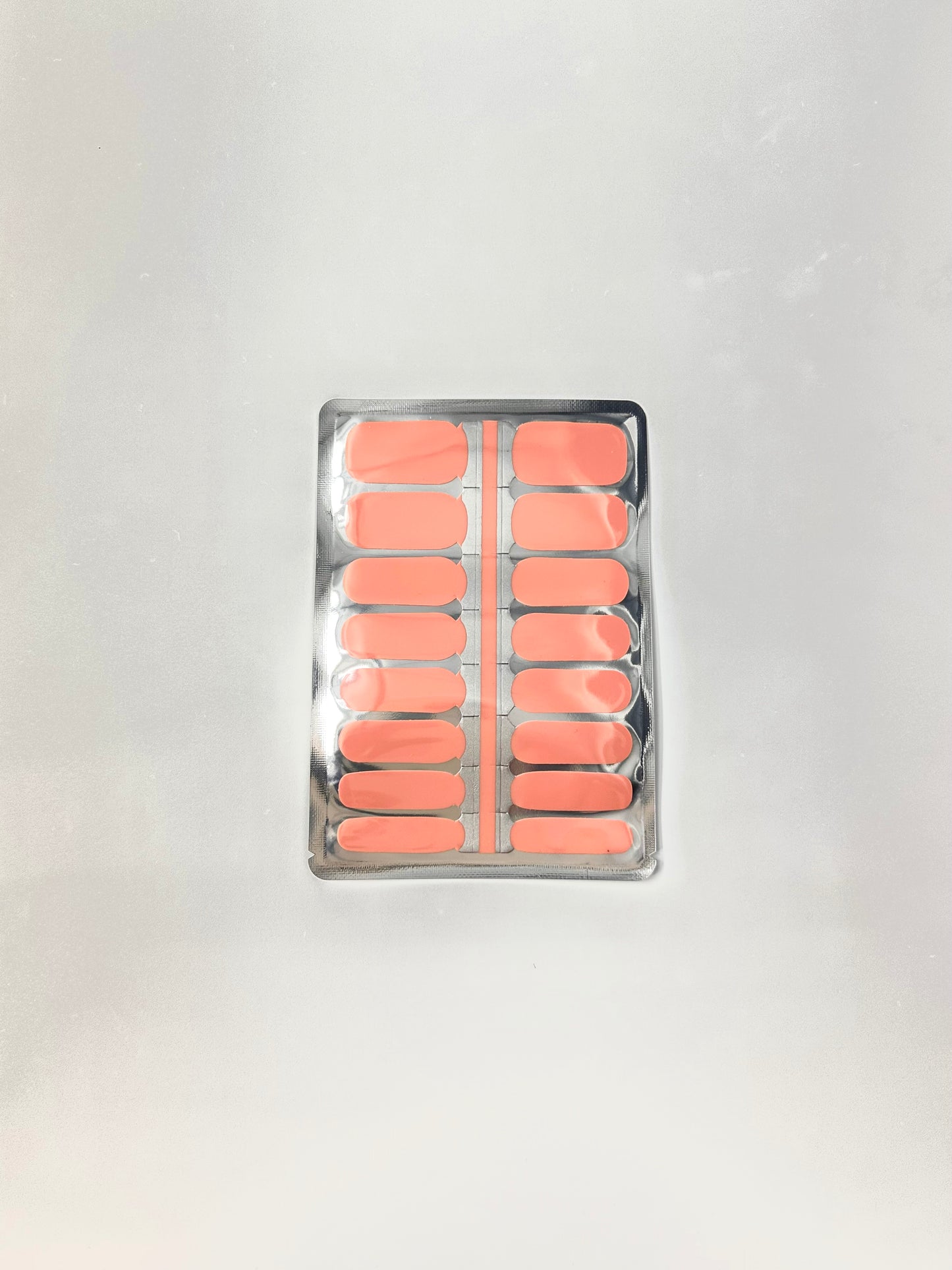 Solid Salmon Nagellack-Wraps