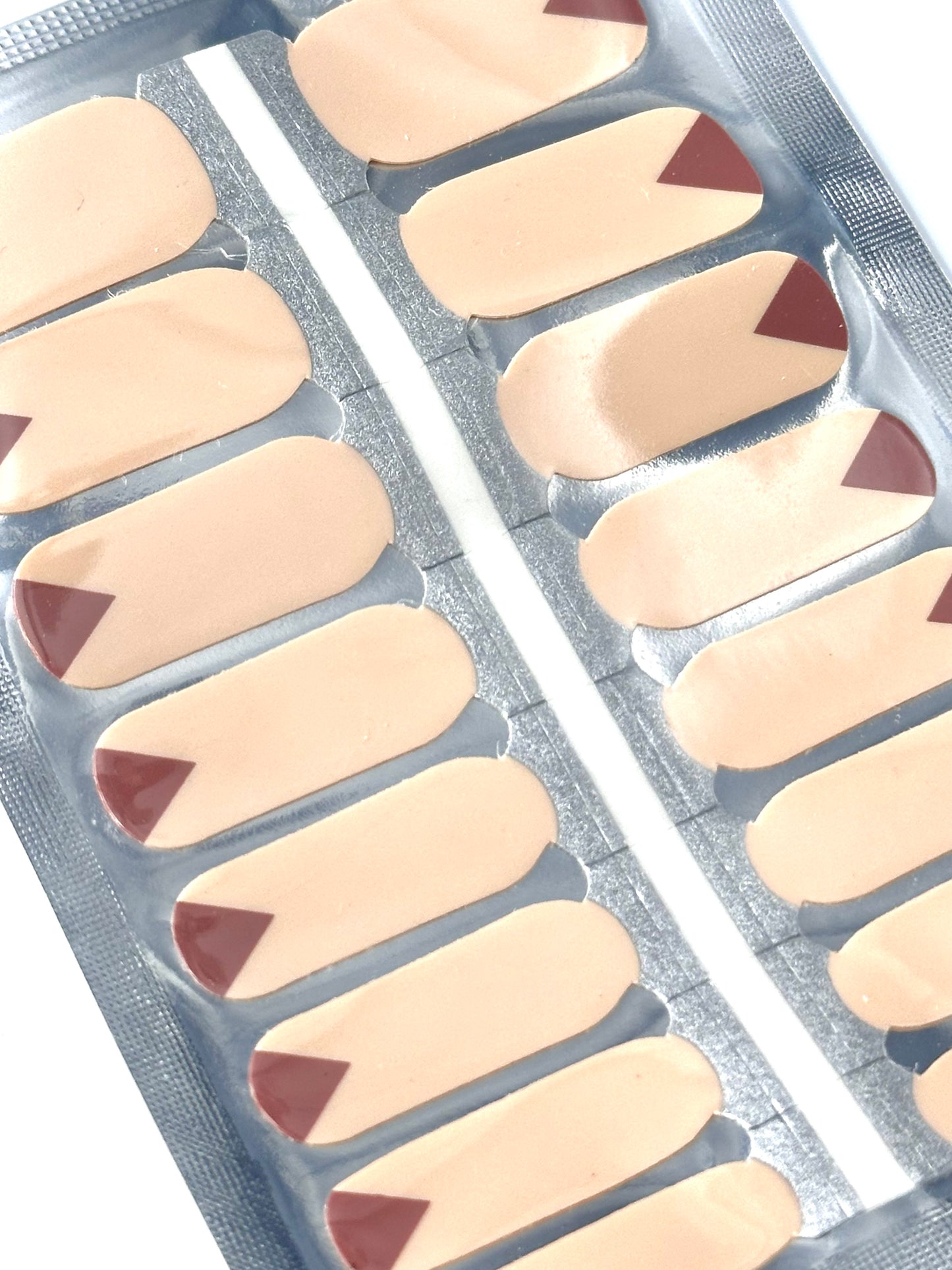 Mocha Edge Nail Wraps