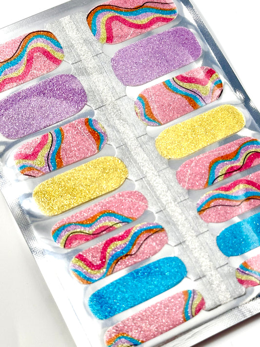 Vibrant Fushion Nagel-Wraps