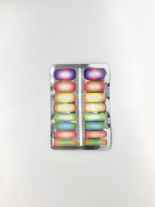 Neon Fushion Nagel Folien