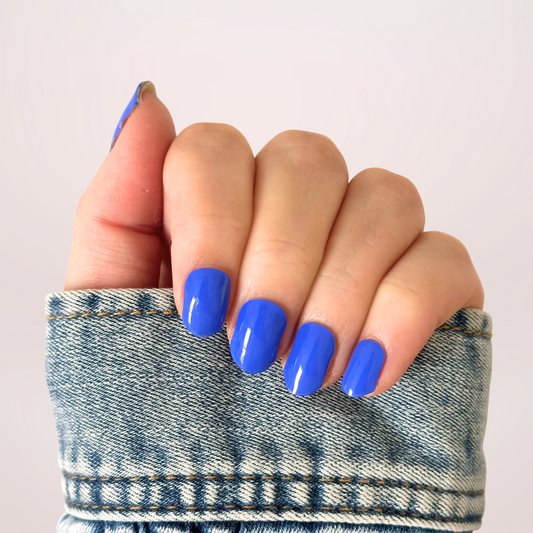 Cobalt Bliss Gel Nail Stickers