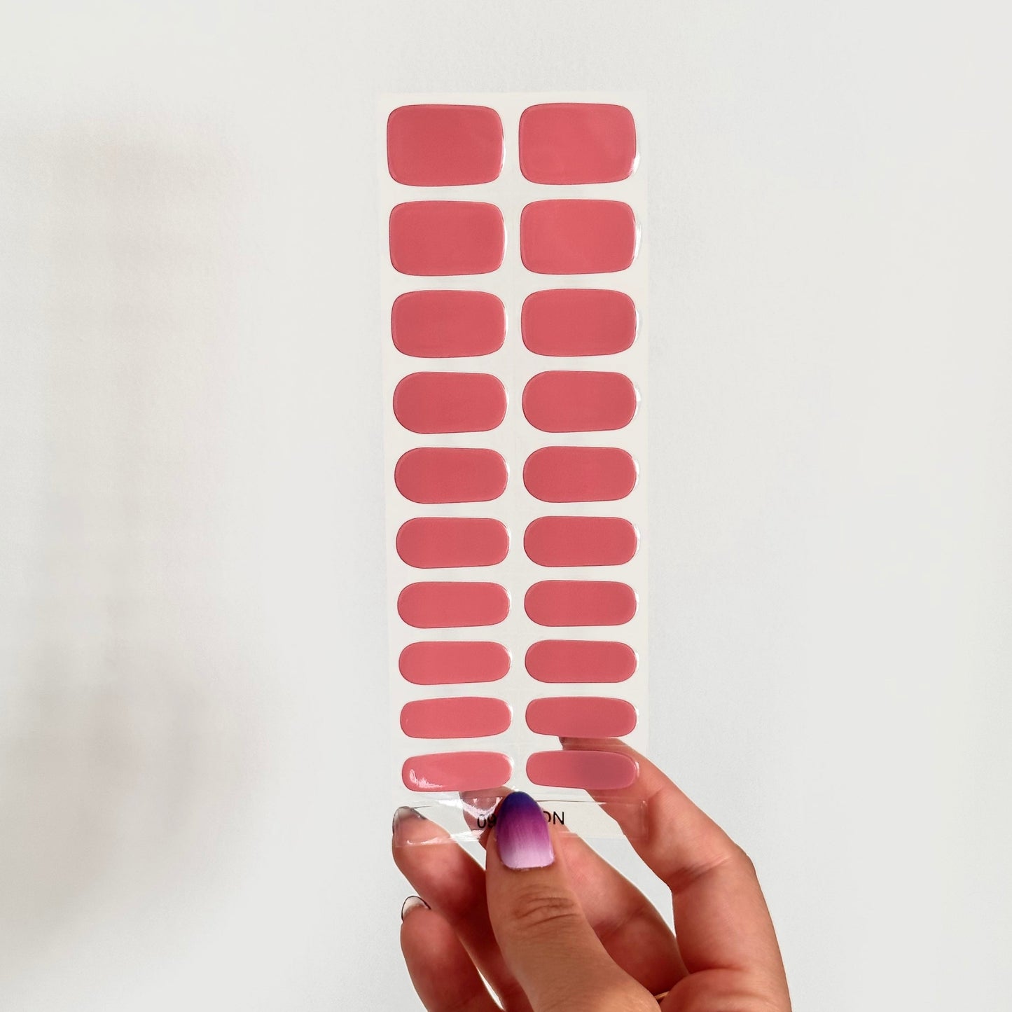 Dusty Rose Gel Nail Stickers