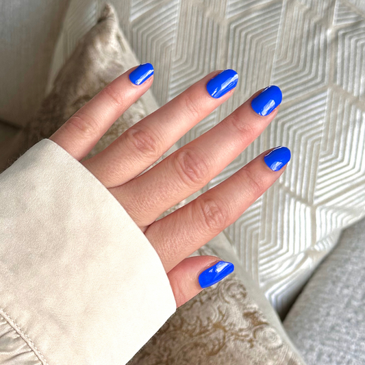 Cobalt Bliss Gel Nail Stickers