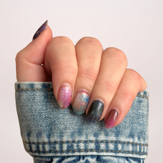 Galaxy Glam Gel Nail Stickers