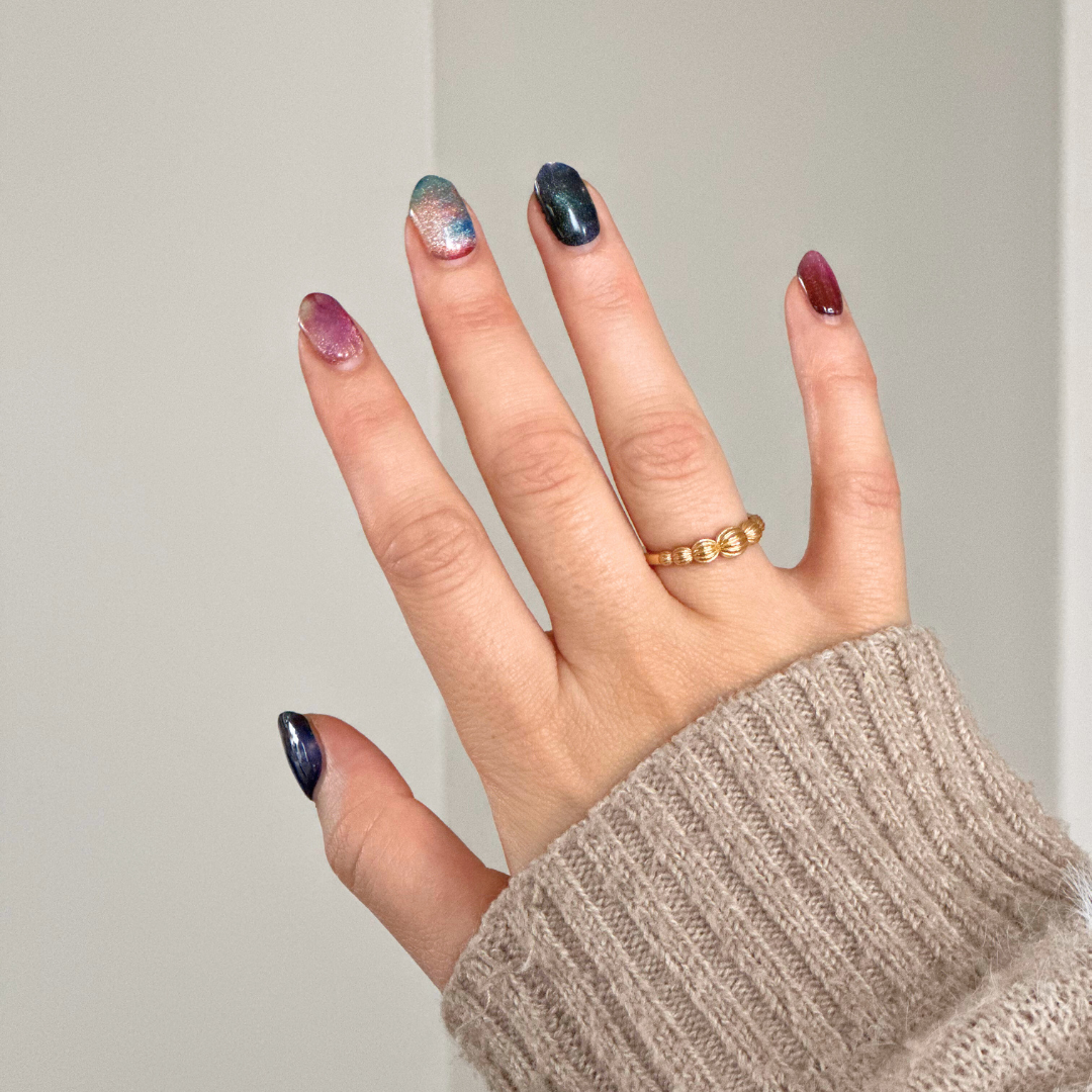 Galaxy Glam Gel Nail Stickers