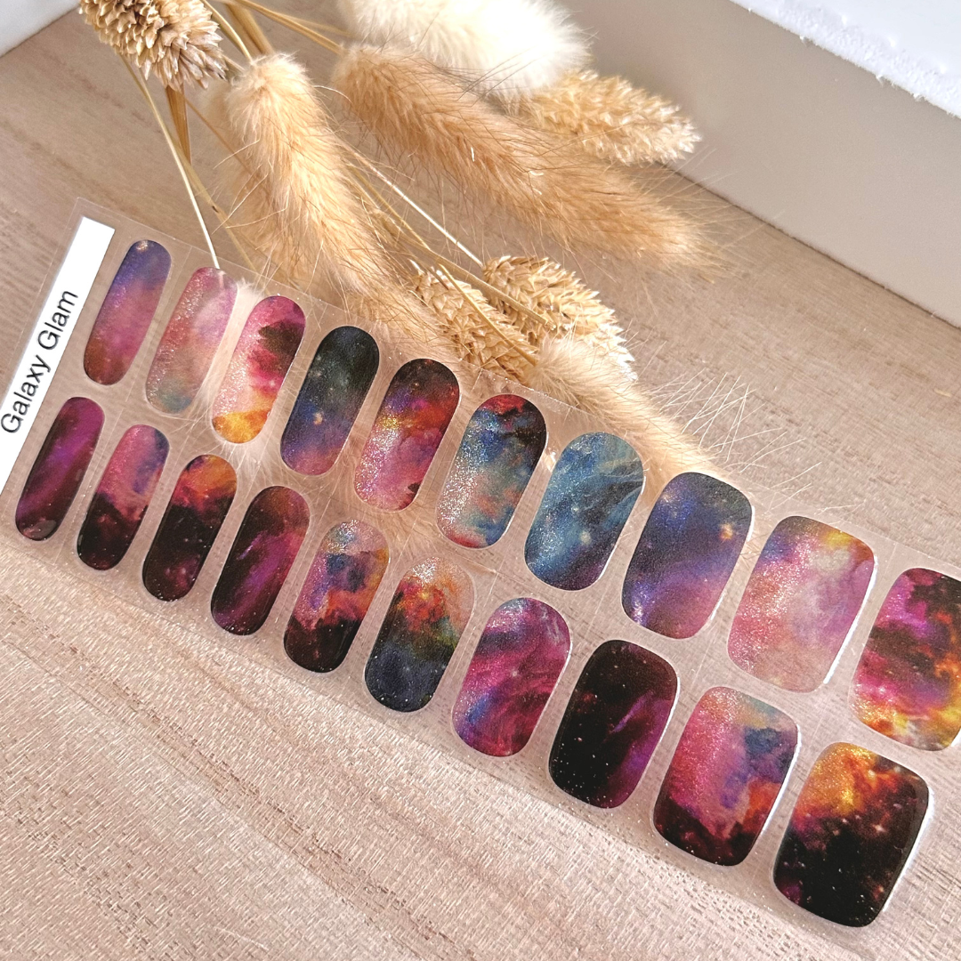 Galaxy Glam Gel Nail Stickers