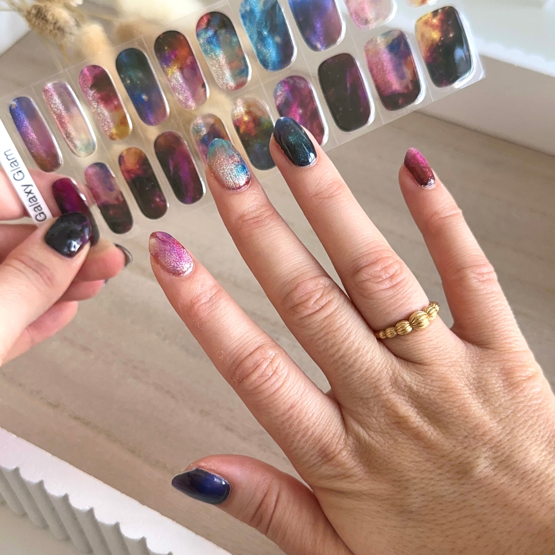 Galaxy Glam Gel Nail Stickers