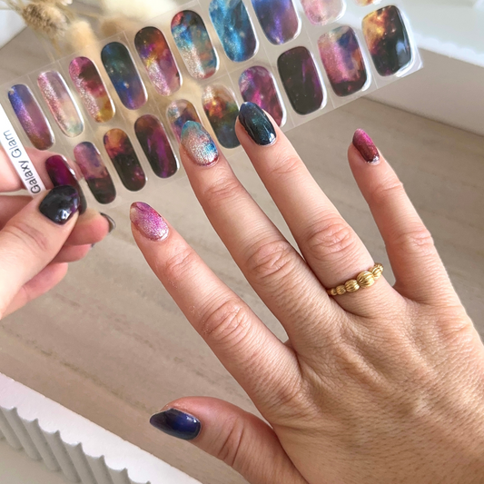 Galaxy Glam Gel Nail Stickers