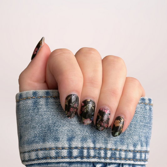 Night Bloomers Gel Nail Stickers