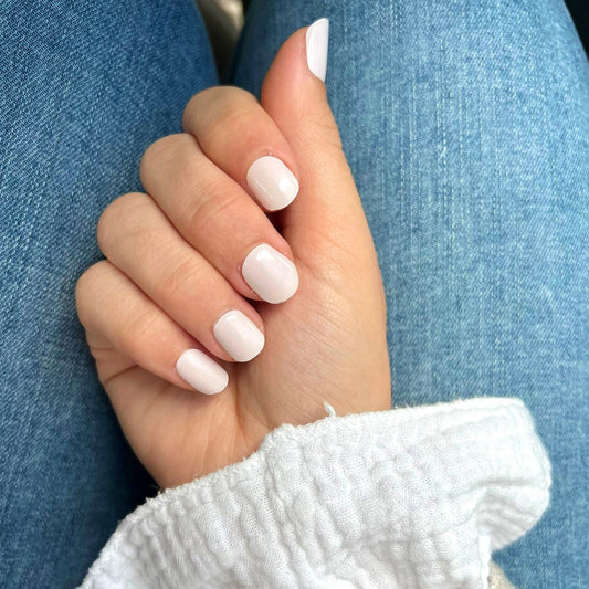 Pale Pink Gel Nail Stickers