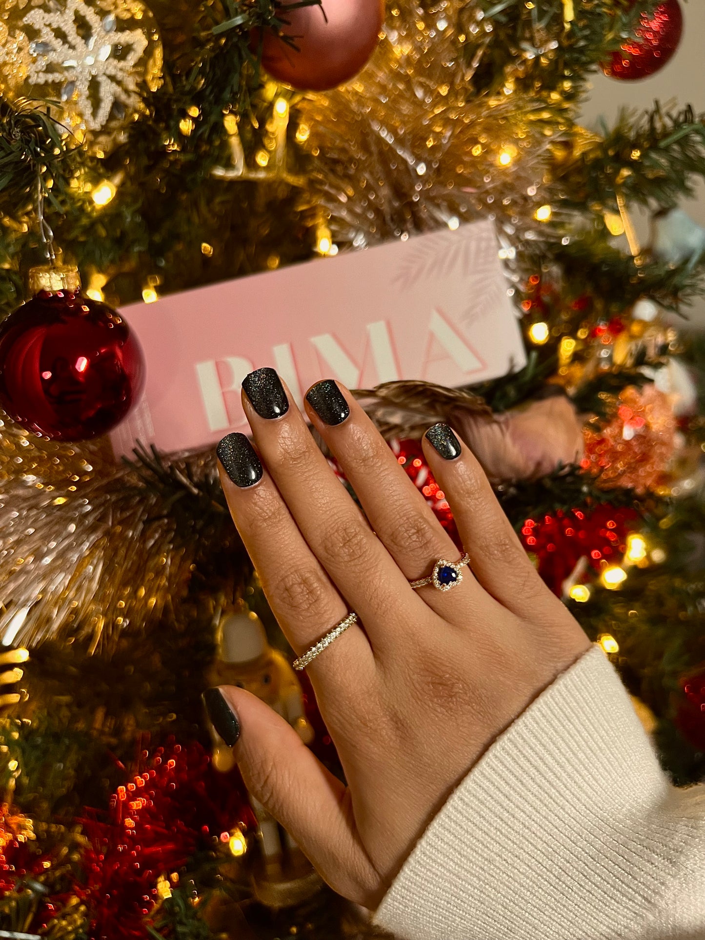 Black Cat Eye Gel Nail Polish Stickers