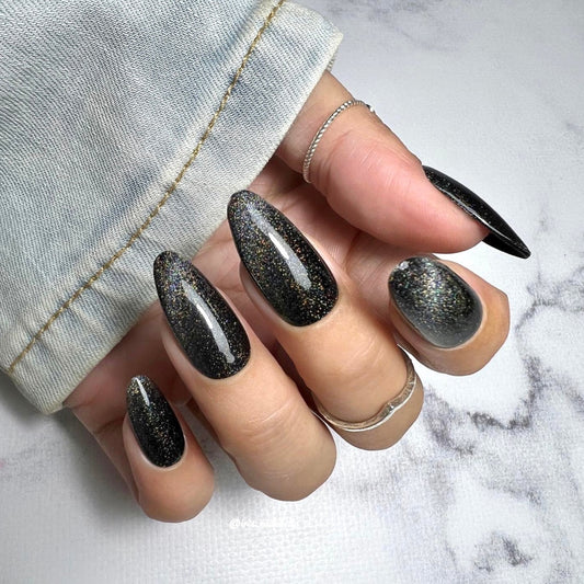 Black Cat Eye Gel Nail Polish Stickers