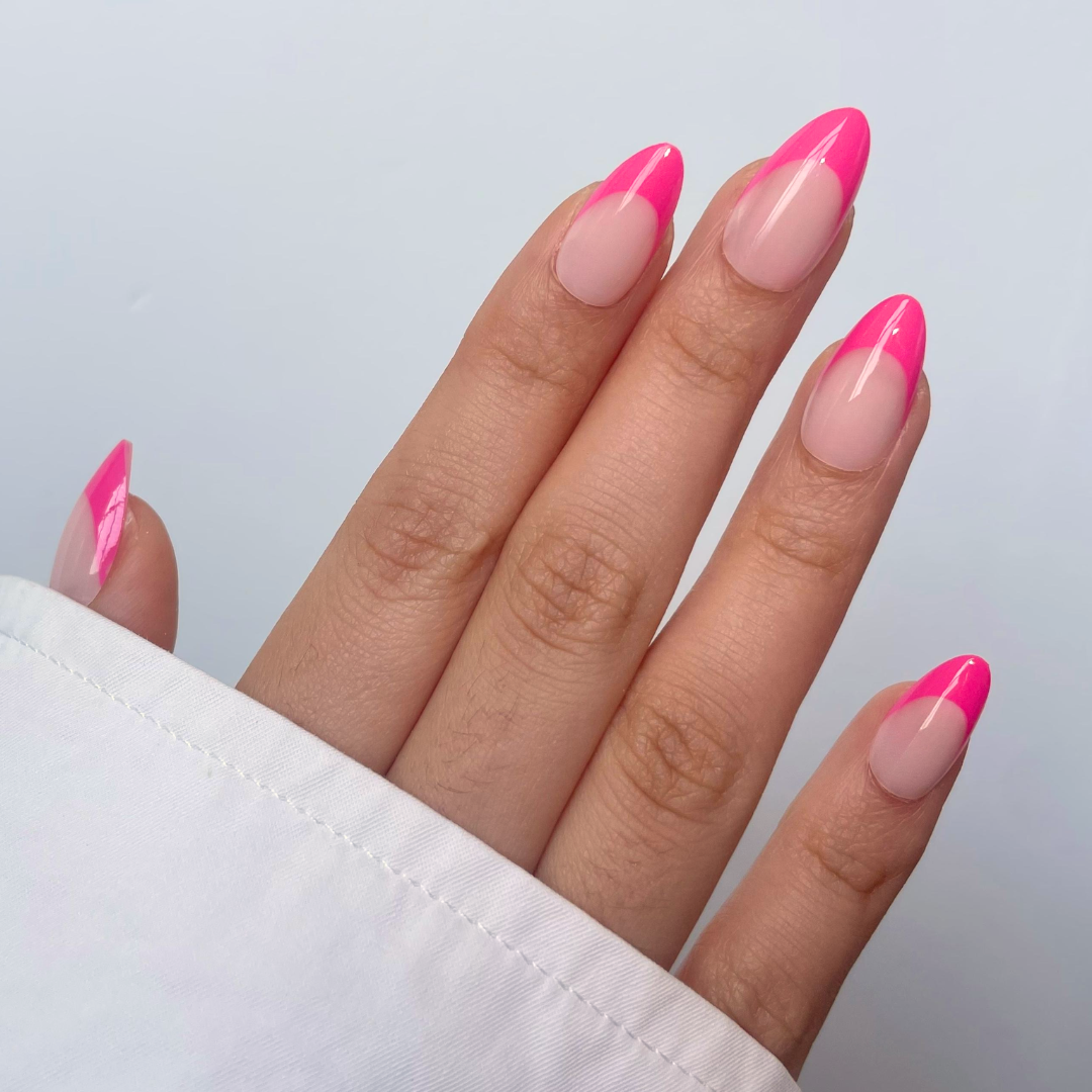 Hot Pink Tips Press-Ons