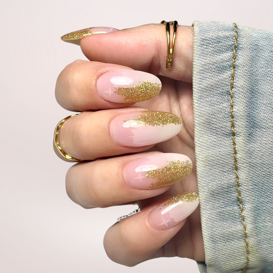 Natural Gold Gel Nail Stickers