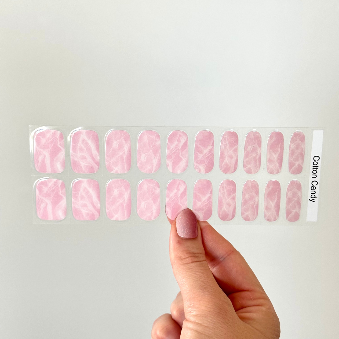 Cotton Candy Gel Nail Wraps