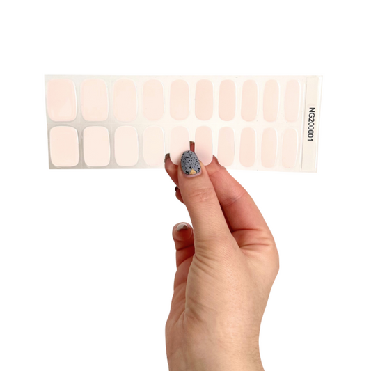 Pale Pink Gel Nail Stickers